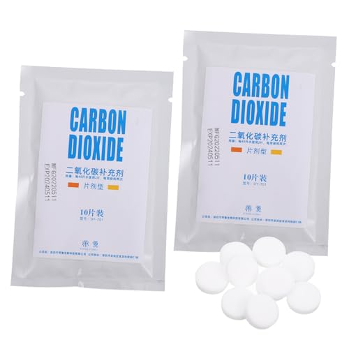 BESPORTBLE Suplemento Co2 Profesional Tabletas Nutricionales para Plantas Acuáticas 2 Bolsas Fácil Uso