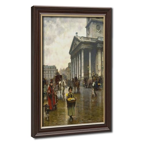Poster St Martin dans les champs Logsdail impression toile cadre suspendu 20x30 cm