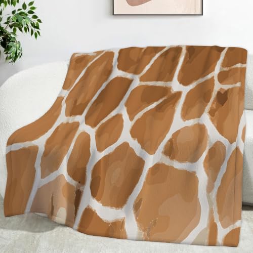 Plaid microfibre flanelle girafe 180x220 cm couverture chaude - 2