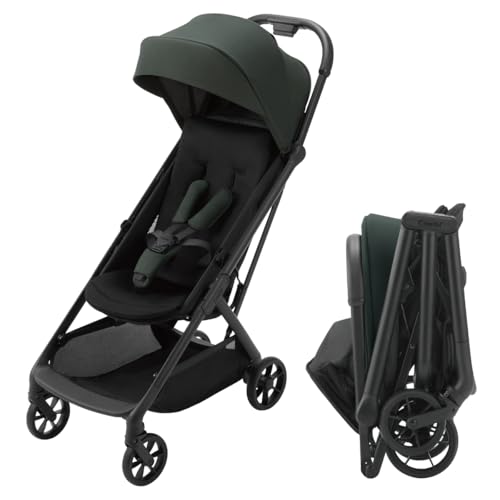 Combi Auto N Second BQ Baby Stroller Dark Green Age 6-48 Months Auto Close Folds Compactly
