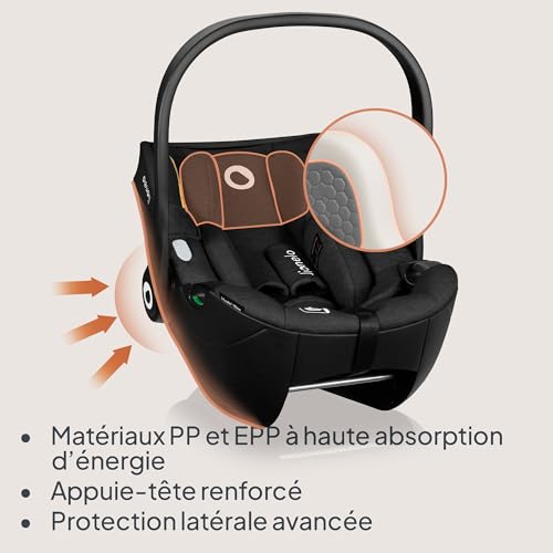 Siège auto bébé protégeant le cou de votre nourrisson avec appui-tête réglable - 6