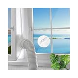 Fensterabdichtung für mobile Klimageräte, Klimaanlagen, Wäschetrockner & Ablufttrockner – Flexible Dichtung für Fenster, Dachfenster & Flügelfenster, Einfache Montage, Heiße Luft Stoppen (400cm)