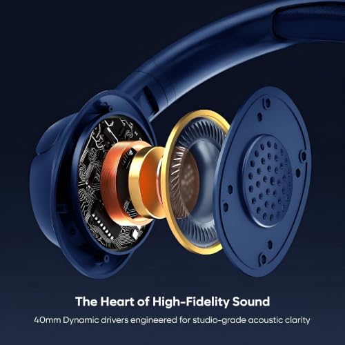 ONBIZ Premium Wired and Wireless Headphone Blue - Image 5
