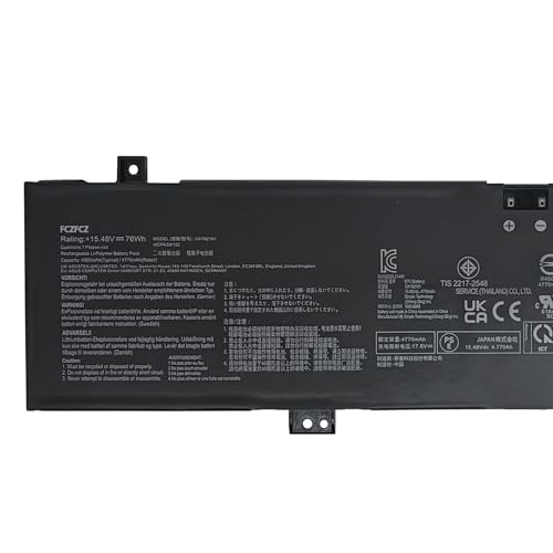 Image of C41N2101 Battery 76Wh 4920mAh Replacement for Asus ROG Zephyrus G14 GA402RK GA402RJ TUF Dash F15 FX517 Zenbook Pro 17 UM6702RA UM6702RC Series 0B200-04110100 0B200-04110000 15.48V