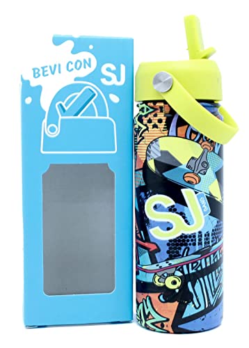 Borraccia 500ml Acciaio Blu Sj Gang Boy Seven