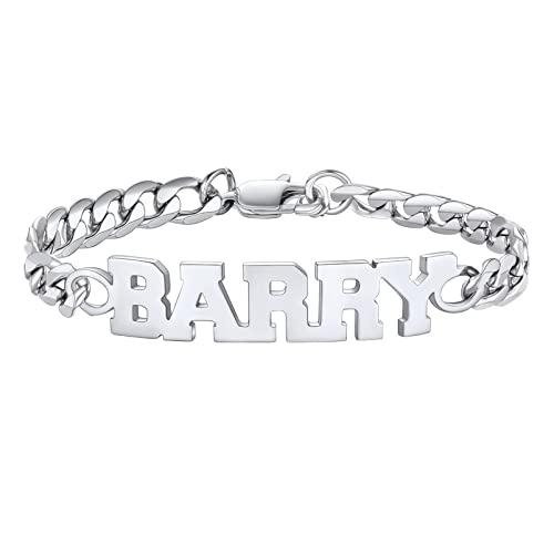 PROSTEEL 316L Stainless Steel Bracelet For Men, Stylish Figaro Chain, Hypoallergenic Jewelry, Black/Gold/Silver Tone, W:6mm-13mm, L:7.5"/8.3", Come with Box 7.5 Inches A 6mm-Figaro-Black