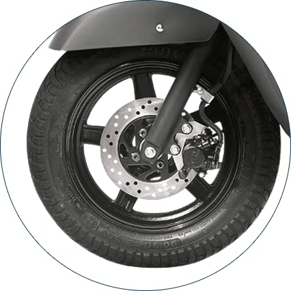 Image of AUTOPLEX Front Brake Disc Plate Compatible For Suzuki Access 125 / Burgman Street 125 /Avenis 125 All Model (Front) Silver (1)