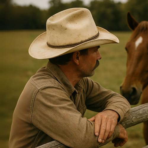Image of Gamboa 100% Natural Horsehair Hat Bands for Cowboy and Panama Hats for Men and Women Western Hat Bands