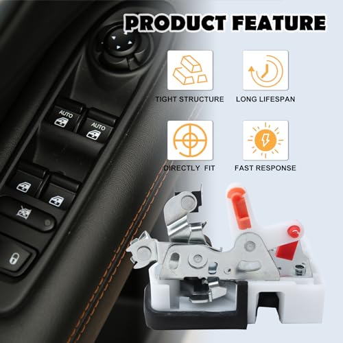 Image of 55075991AE Front Driver Side Door Upper Latch Lock Assembly Compatible with Jeep Wrangler TJ 1997-2002