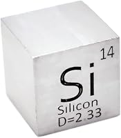 Vista 34 de Cubo de metal blando de indio en 99,995 % Cubo de elemento puro de 25,4 mm de densidad para coleccionista de elementos, tabla periódica, cazador
