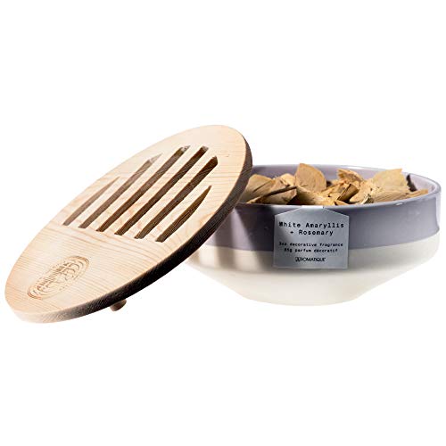 Aromatique White Amaryllis and Rosemary Urban Garden Decorative Fragrance Bowl