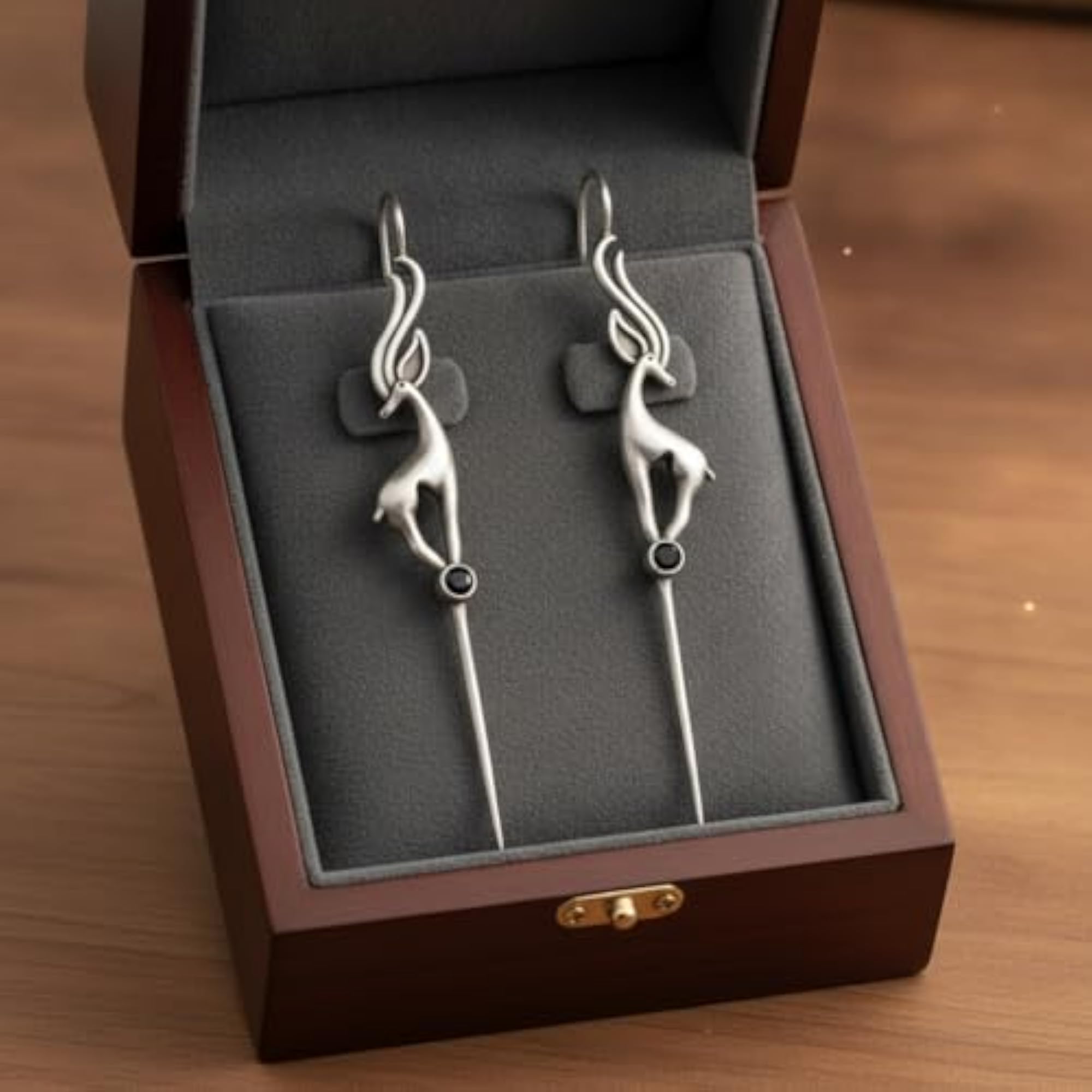 Women's Oxidized Silver Assorted Color Earrings Set