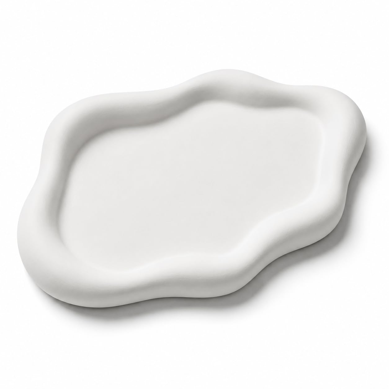 Faramir Store White Handcrafted Organic Stone Decorative Tray Jewellery Organiser
