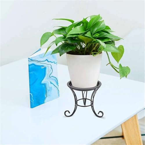 Support de plantes en métal compact intérieur extérieur pour pots de fleurs - 5
