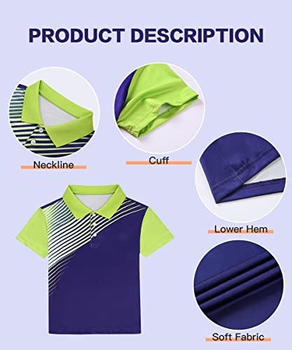 Secood LP-BYPO-CFTTP005GN2XL Boys Short Sleeve Pique Polo Shirts Summer Casual Uniform Sport Tops thumb #1