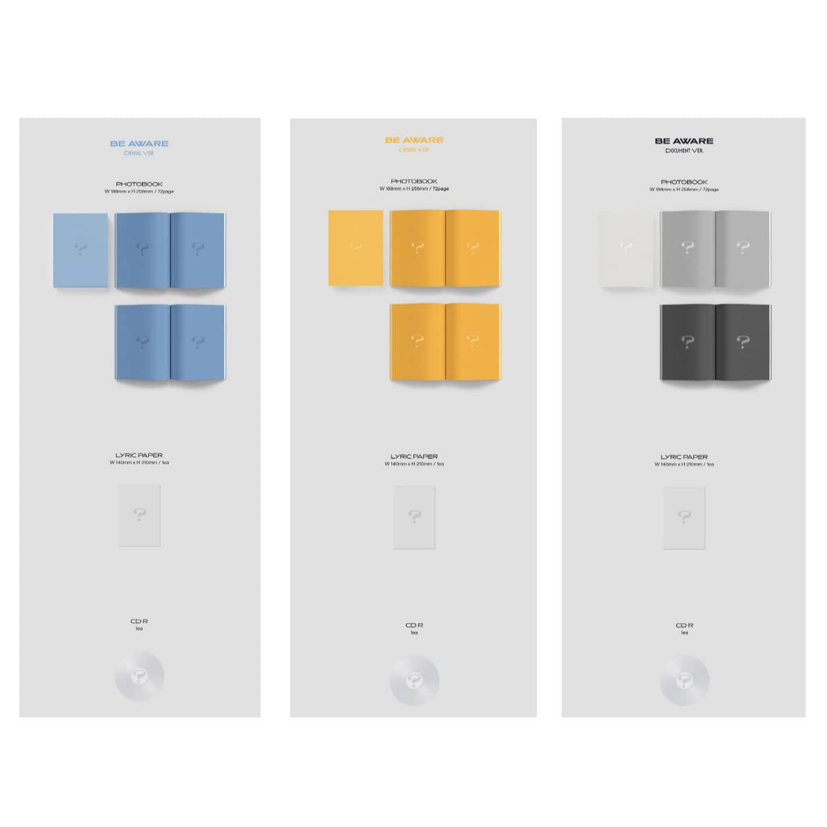 DREAMUS THE BOYZ 7th Mini Album - BE AWARE (SET Ver.) 3Abum