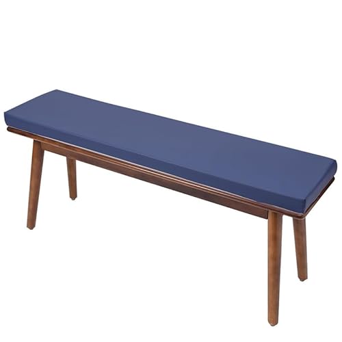 Holomaalahi Cojines para Exterior de 120 x 55 x 5 cm (47,3 x 21,7 x 2 Pulgadas), cojín de Banco de Cuero sintético Grueso para Ventana salediza, cojín Largo para Silla, para Comedor, Zap