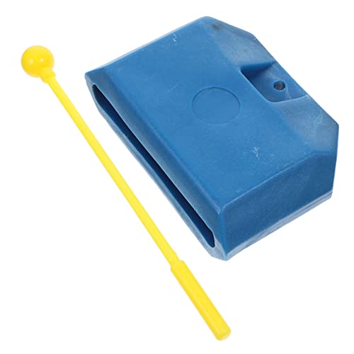 Yardwe Bells Plastic 1 Set Drum Cowbell Mount Kids Musical Instrument Hand Percussion Rustic