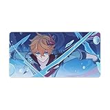 原神 タルタリヤ ゲーミングマウスパッド サイズ 非スリップ加工 キャラクターイラスト印刷 縫い目ロック仕様