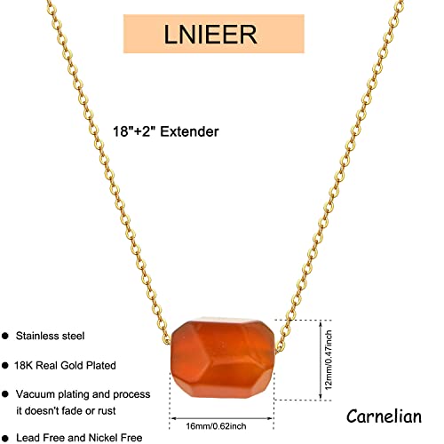 Natural Carnelian Healing Crystal Necklace - Earthy Anxiety & Healing Necklace2