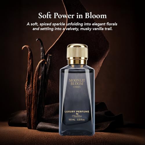 Image of MissBliss - Moonlit Bloom 100ml | Eau de Parfum | Luxury Unisex Perfume for Man & Woman | Long Lasting Jasmine, Pink Pepper, Vanilla & Musk Fragrance | Premium Everyday Perfume | Gift for Man & Woman