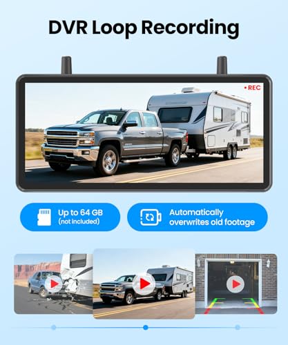 AUTO-VOX Solar Wireless Backup Camera w/ 7.2" HD Split-Screen Monitor, Dual Antenna & 1080P Color Night Vision - image 4