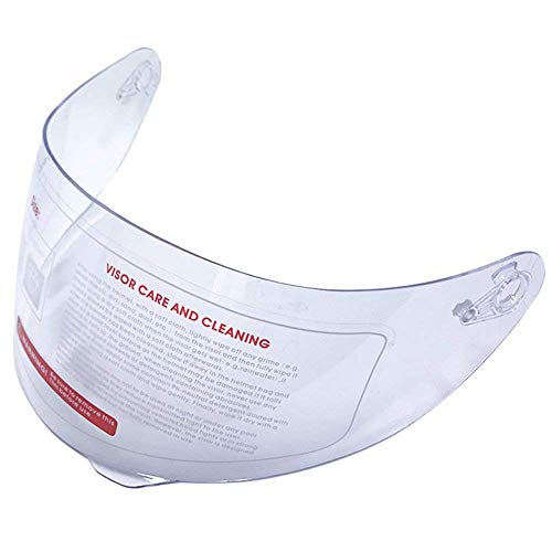 ILM Motorcycle Dual Visor Flip up Modular Full Face Helmet DOT 6 Colors (Visor, Clear)