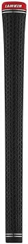 Lamkin Crossline 360 Golf Club Grip, Midsize, .60 Round, For Maximum Feel and Stability, Black/Red