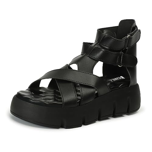 Image of Denill Women Synthetic Leather Strap Platform Sandals