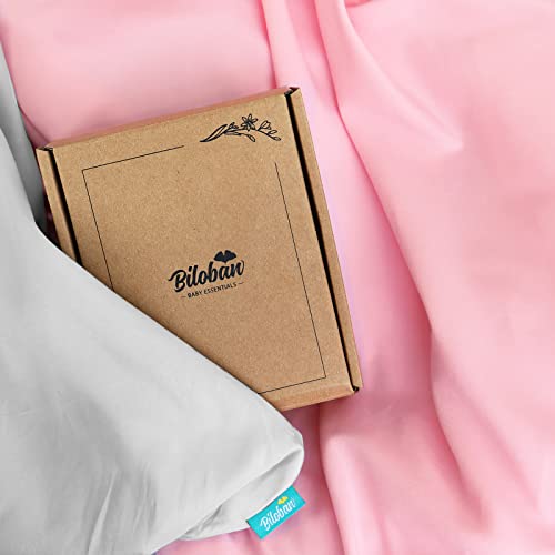 Baby Bassinet Sheets 4 Pack Compatible with UPPAbaby and Chicco LullaGo Anywhere Portable Bassinet, Ultra Soft & Skin-Friendly, Grey and Pink