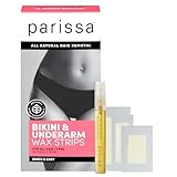 Parissa Bikini & Underarms Wax Strips Kit for Body Hair Removal, At-Home Waxing Kit with 36 Ready-to-Use Assorted Wax Strips, 5ml Aftercare Oil, Suitable for All Hair Types, Biodegradable & Skin-Safe