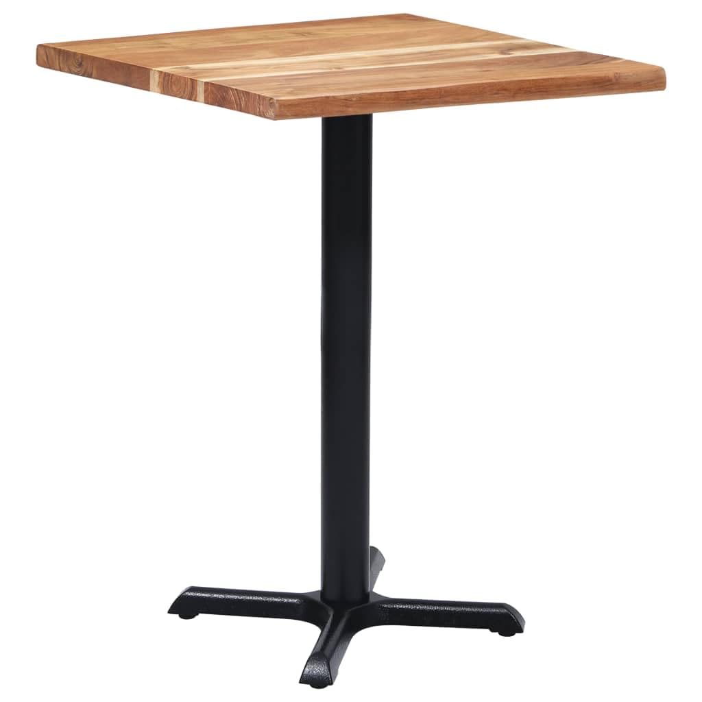 Gamba Tavolo Bistro Nero in Ghisa 56x56x72 cm