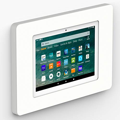 VidaMount On-Wall Tablet Mount - Amazon Fire HD8 10th Gen & HD8 Plus - White (2020)