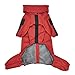 Csnbfiop Dog Raincoats Ponchos Hoodie 7 Sizes to Choose Adjustable Pet Rain Coat Rainwear Walks and Outings