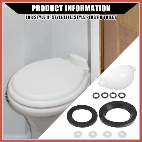 Image of ACROPIX No.34120 Waste Ball Valve Seal Kit for Style II, Style Lite, Style Plus RV Toilet /Leak-Resistant RV Toilet Water Valve Module Assembly / 1Set Car Parts