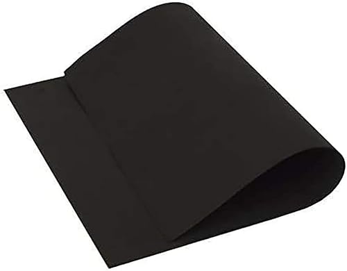 10 Láminas Goma Eva 40x60cm, 2mm Grosor (Negro)