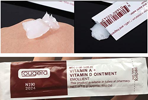 100PCS VITAMIN A&D Tattoo Ointment Gel, Promote Skin Renewal, for Microblading/Permanent Eyebrow Lip and Makeup aftercare, Beauty Skin Care Cream; TOOL-WSHL