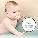 Nanobebe Baby Pacifiers 0-3 Month - Orthodontic, Curves Comfortably with Face Contour, Award Winning for Breastfeeding Babies, 100% Silicone, Baby Registry Gift 4pk, Sage/White