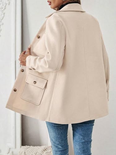 Cozy Apricot Womens Fall Winter Jacket – Effortless Style with a Loose Fit - Image 2
