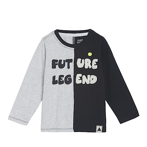 Image of miniklub Baby Round Neck Long Sleeve Knitted Cotton T-Shirt (Multi Color)