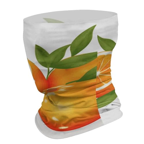 Cuello cuello tubolar respirable cortaviento naranja cítrico protección solar para hombre y mujer miniatura 2
