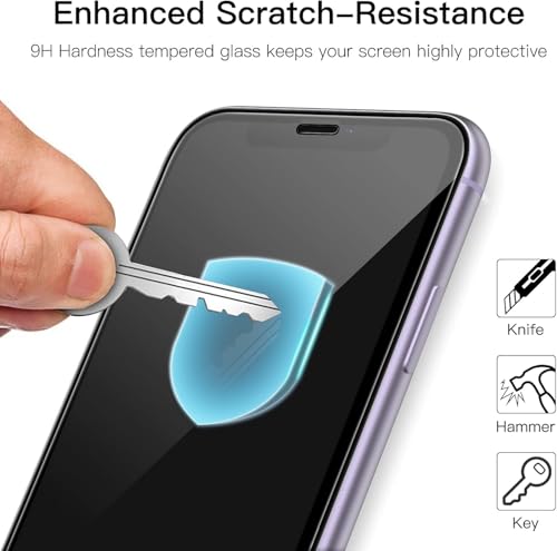 Image of IQShield Screen Protector Tempered Glass Guard for iPhone 11 Pro Max and iPhone Xs Max - 9H Hardness, HD Clear, Case Friendly [1 Pack]