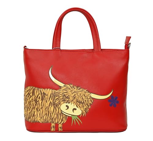 Sac rouge Mala Leather Bella Grab 7254 idéal pour vos journées actives urbaines
