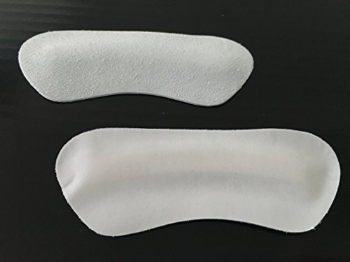 Image of pedag, Stop German Made Soft Suede Leather Heel Grip Unisex One Size Fits All, Gray, Pair, 5 Count