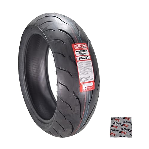 Kenda Km1 Sport Touring Rear Motorcycle Tire 190/50Zr17 73W Tl 190/50-17 With Headwear #TOP11