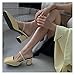 WALNUT Fashion Women Platform Sandals Summer Square Toe Tisos Amarillos High Party zapateros Zapatillas (Color : A, Size : 37)