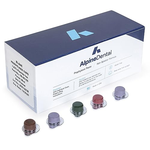 Image of Alpine Blanc Tooth Polish Cups, Assorted Flavored - Professional Teeth Polishing Paste for a Smooth, Fresh Dental, Clean Feel - 50 Count