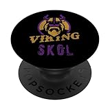 Skol Vikings Scandinavian Warrior Nordic Viking North King PopSockets Adhesive PopGrip