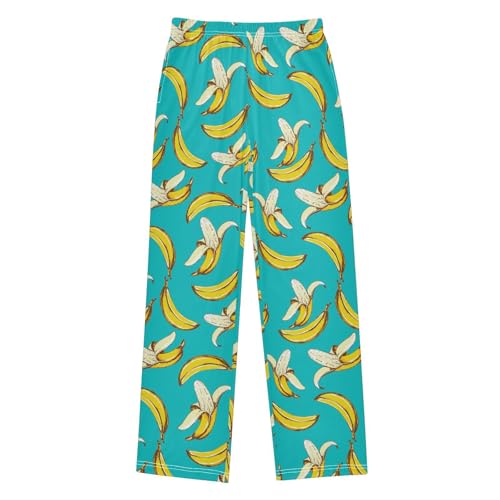 Retro African Tribal Boys Long Pants Soft Trousers Elastic Waist Kids Lounge Bottoms with Pockets S-XL