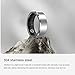 Zopsc Smart Ring Health Tracker, Stylish Fitness Ring Health Tracker for Men Women, 50M Smart Health Rings with Bluetooth 5.1 for Sports Sleep (#8)